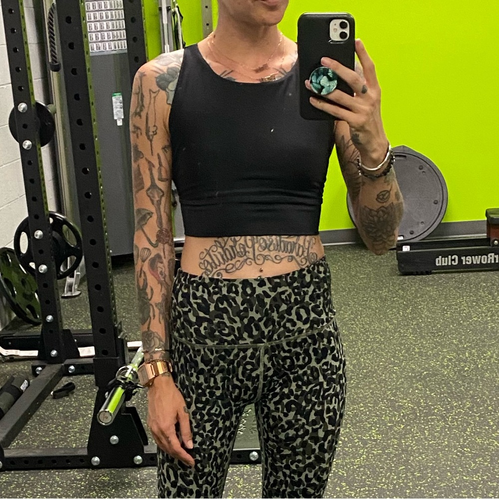 Beach riot black sparkly, sports bra